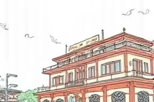 雾都观测站封面：雾中观测塔与信号灯